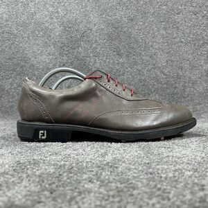 FootJoy ICON 52268 Men's Size 11 M Brown Leather Spiked Golf Shoes Used